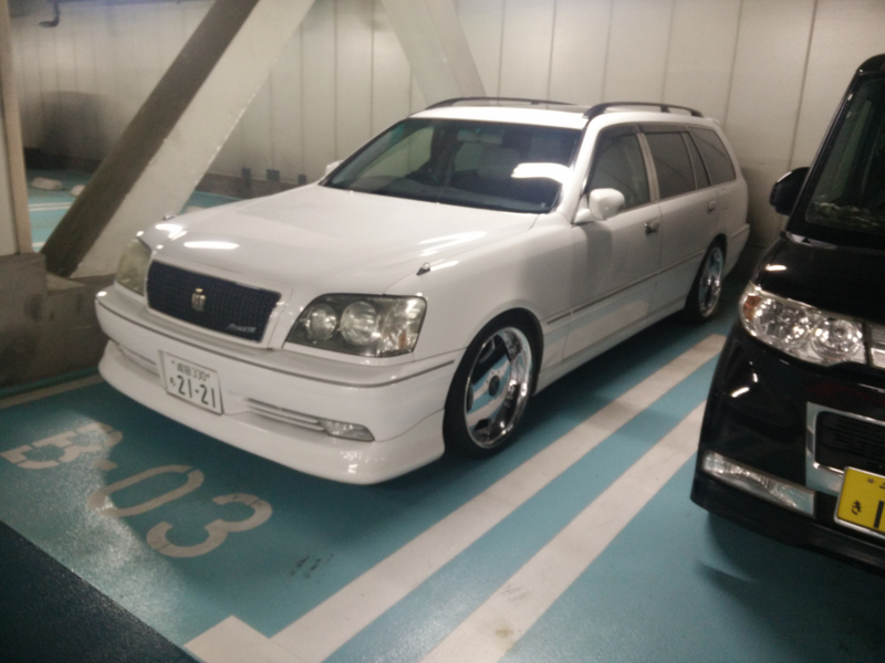 All the cars in this parking garage were taken at Narita airport at 4 in the morning while we were spending the night there.. We may have re-enacted some scenes from Tokyo Drift with the baggage trolleys....